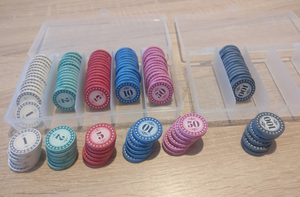 Cajas para 100 Fichas